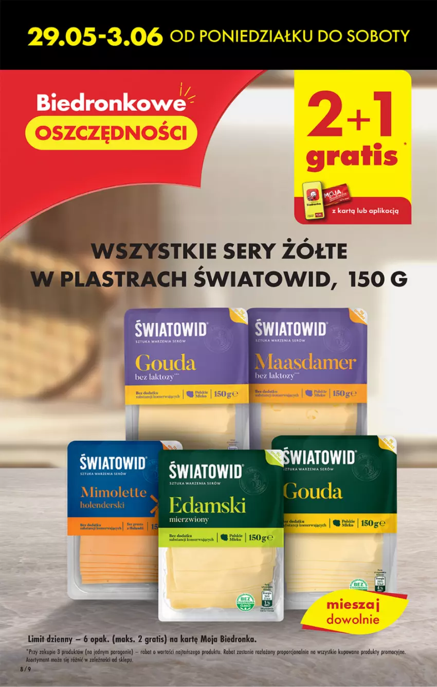 Gazetka promocyjna Biedronka - ważna 29.05 do 03.06.2023 - strona 8 - produkty: Mimolette, Ser