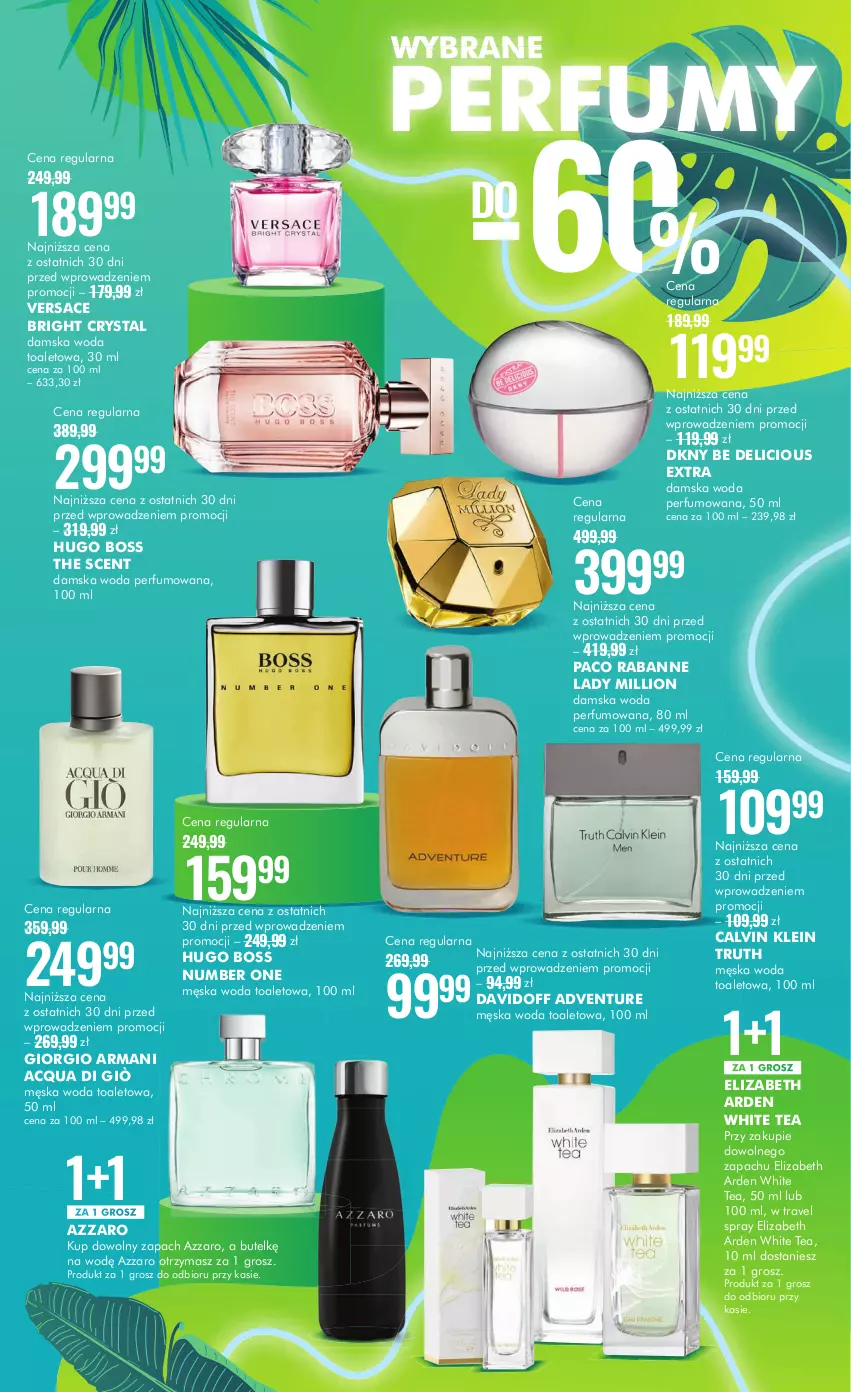 Gazetka promocyjna Super Pharm - Gazetka - ważna 27.06 do 10.07.2024 - strona 11 - produkty: Azzaro, Calvin Klein, Davidoff, DKNY, Elizabeth Arden, Giorgio Armani, Hugo Boss, Lion, Paco Rabanne, Perfum, Versace, Woda, Woda perfumowana, Woda toaletowa