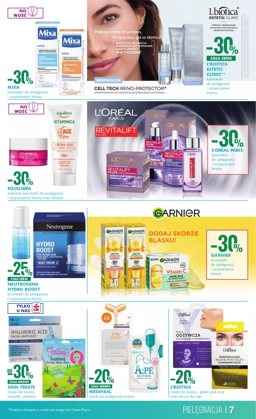 Gazetka promocyjna Super Pharm - Gazetka - ważna 27.06 do 10.07.2024 - strona 7 - produkty: Clin, Garnier, Kosmetyki do pielęgnacji, L’Oréal, Mixa, Neutrogena, Rum, Ser, Serum