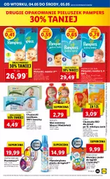 Gazetka promocyjna Lidl - GAZETKA - Gazetka - ważna od 05.05 do 05.05.2021 - strona 49 - produkty: Masza i Niedźwiedź, Mus, Pampers, BoboVita, Chusteczki, Puder, Dzieci, Puder do kąpieli