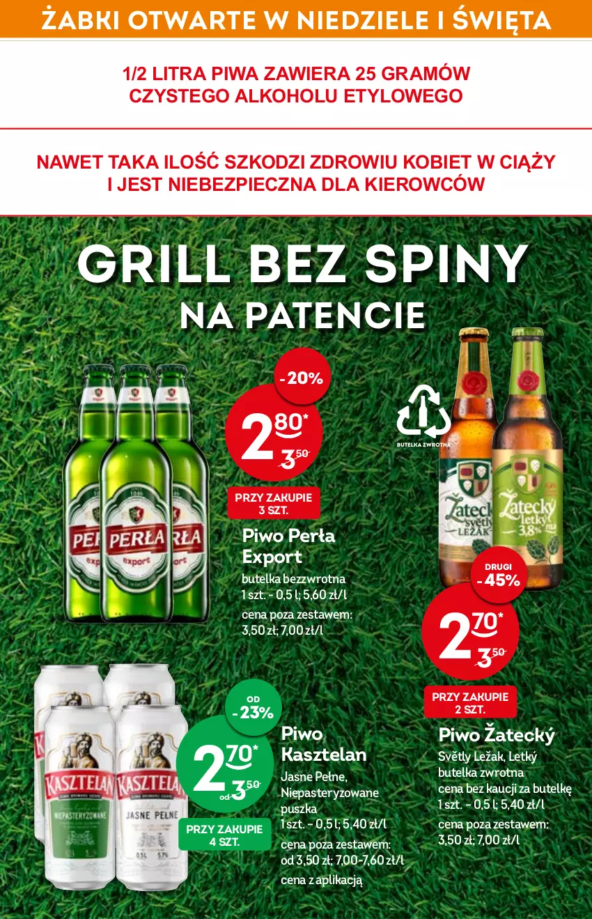 Gazetka promocyjna Żabka - ważna 27.04 do 03.05.2022 - strona 12 - produkty: Gra, Grill, Kasztelan, Perła, Piec, Piwa, Piwo, Por