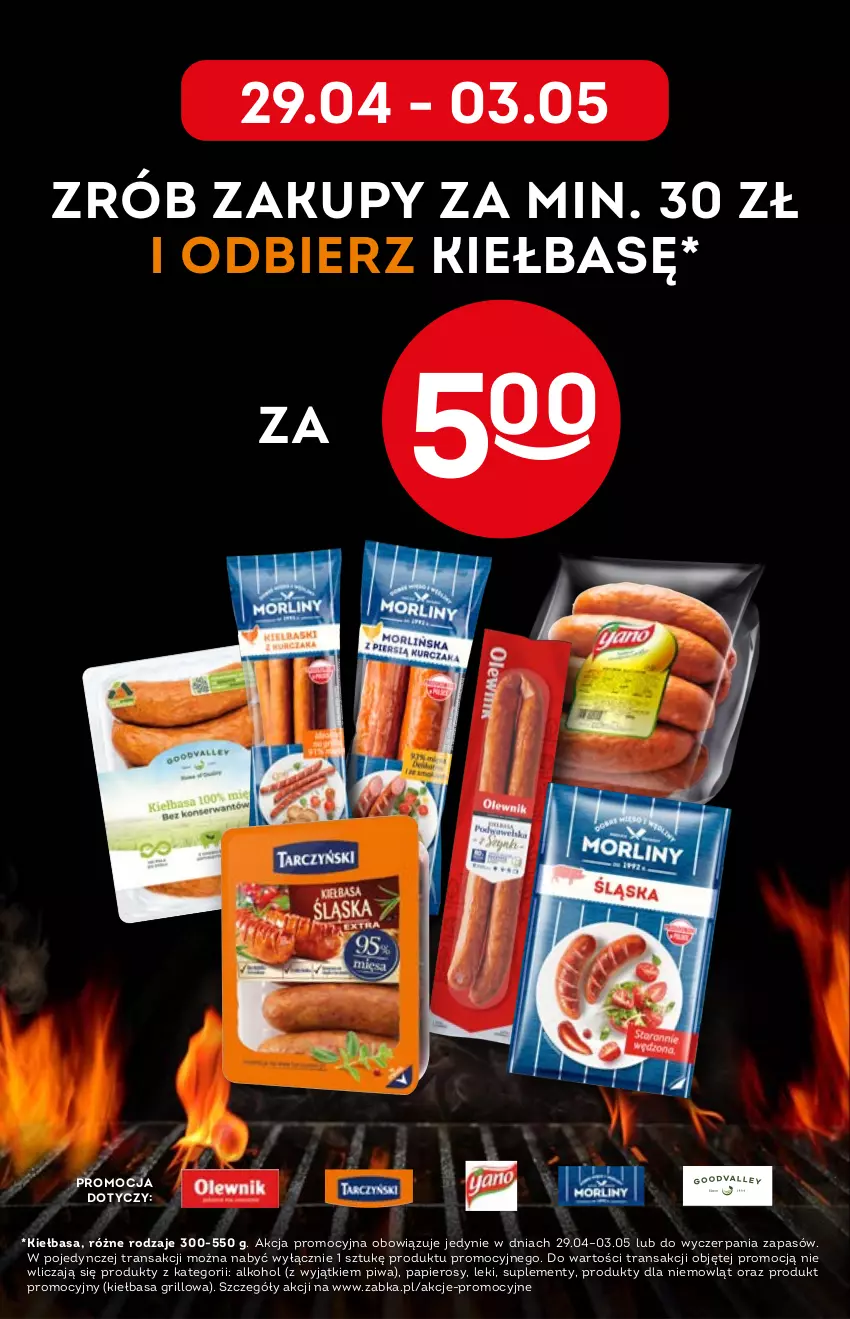 Gazetka promocyjna Żabka - ważna 27.04 do 03.05.2022 - strona 3 - produkty: Grill, Kiełbasa, Papier, Piwa, Tran