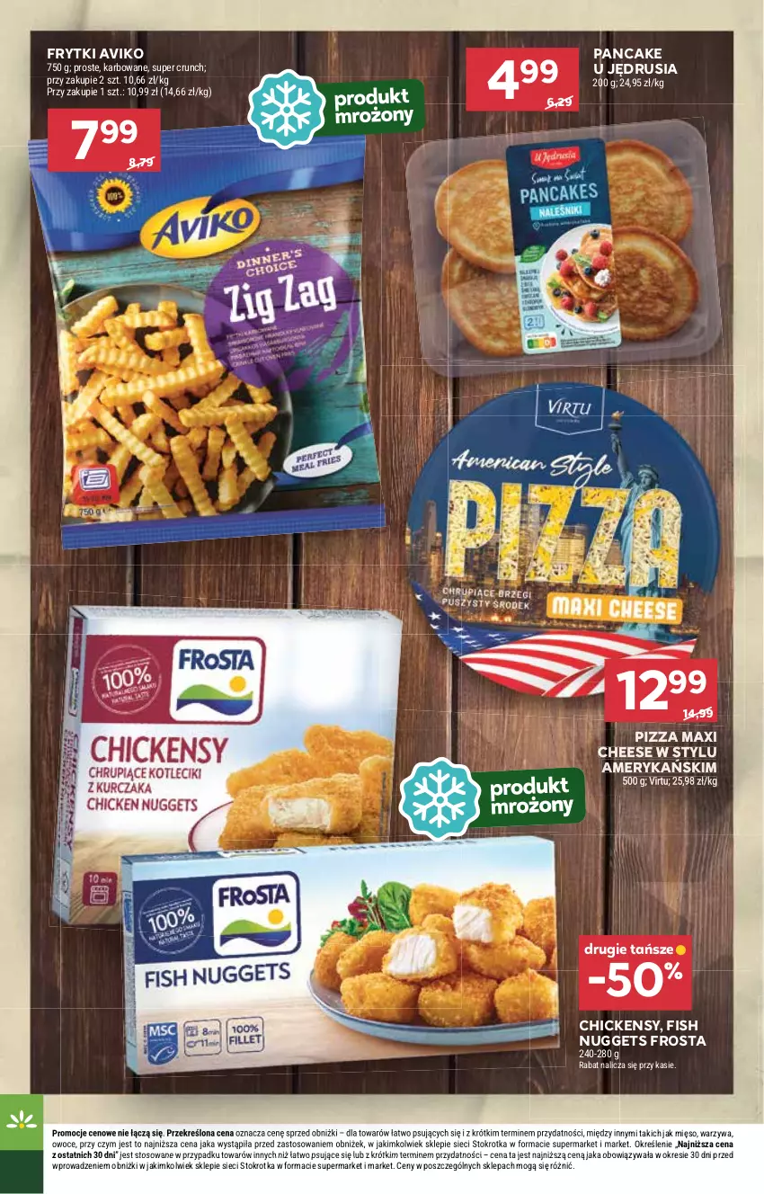 Gazetka promocyjna Stokrotka - Supermarket - ważna 11.09 do 17.09.2025 - strona 28 - produkty: Frosta, Frytki, Mięso, Owoce, Pizza, Virtu, Warzywa