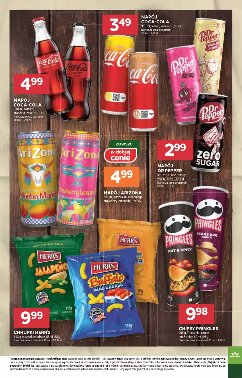 Gazetka promocyjna Stokrotka - Supermarket - ważna 11.09 do 17.09.2025 - strona 29 - produkty: Chipsy, Chrupki, Coca-Cola, Mango, Mięso, Napój, Owoce, Pringles, Warzywa