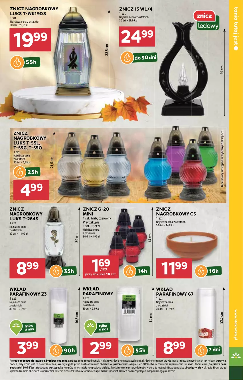 Gazetka promocyjna Stokrotka - Supermarket - ważna 11.09 do 17.09.2025 - strona 41 - produkty: Mięso, Owoce, Warzywa, Znicz