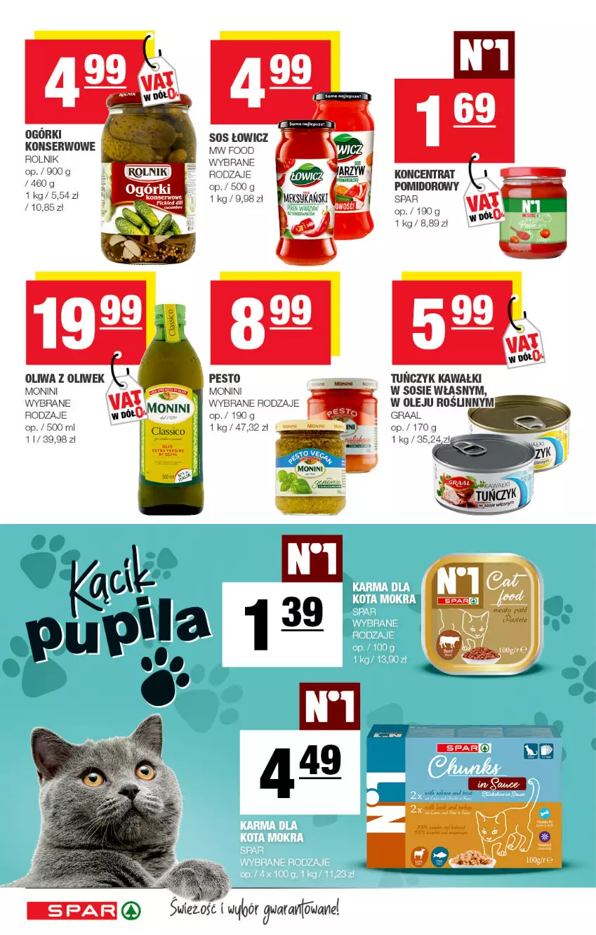 Gazetka promocyjna Spar - Spar - ważna 05.07 do 15.07.2022 - strona 10 - produkty: Gra, Graal, Kawa, Monini, Ogórki konserwowe, Olej, Oliwa z oliwek, Rolnik, Ser, Sos