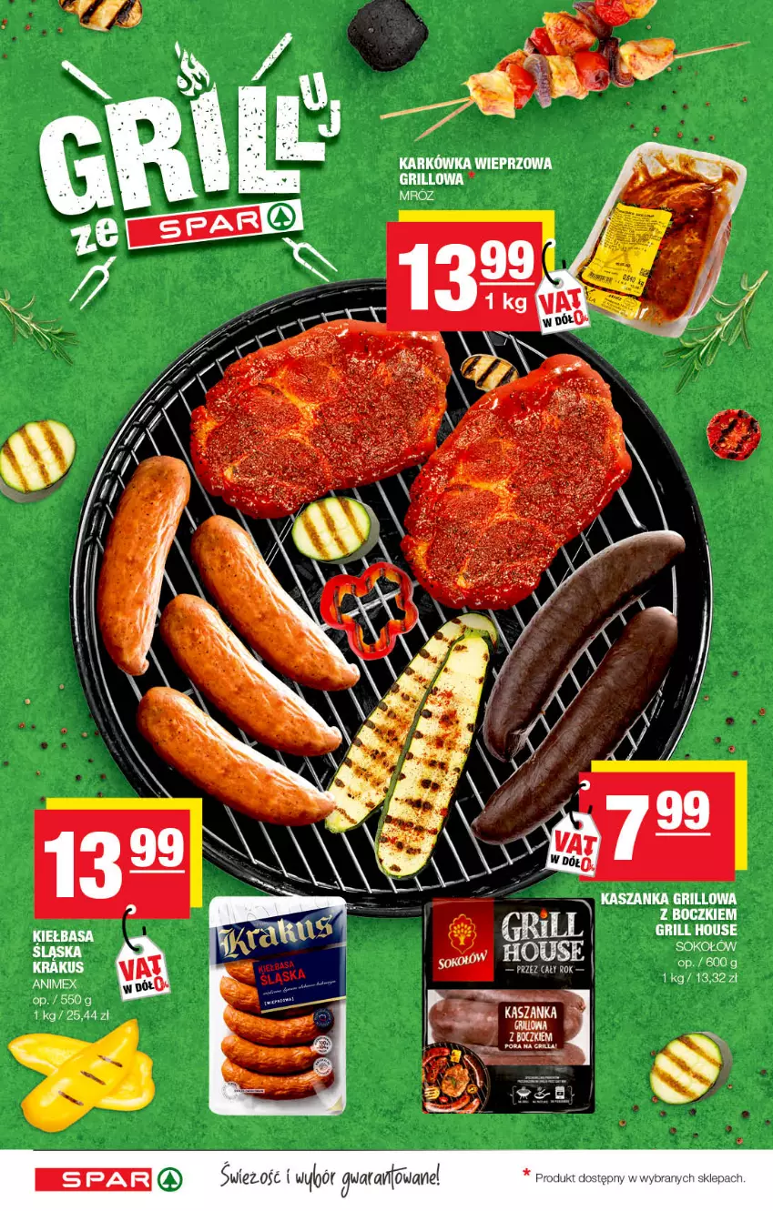 Gazetka promocyjna Spar - Spar - ważna 05.07 do 15.07.2022 - strona 6 - produkty: Grill, Karkówka wieprzowa, Kasza, Kaszanka, Krakus, LG