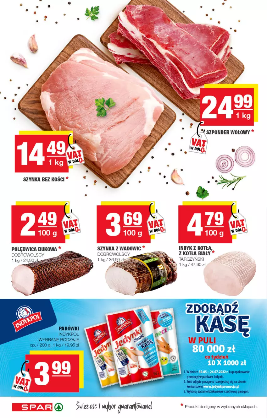 Gazetka promocyjna Spar - Spar - ważna 05.07 do 15.07.2022 - strona 8 - produkty: LG, Polędwica, Szynka, Tarczyński