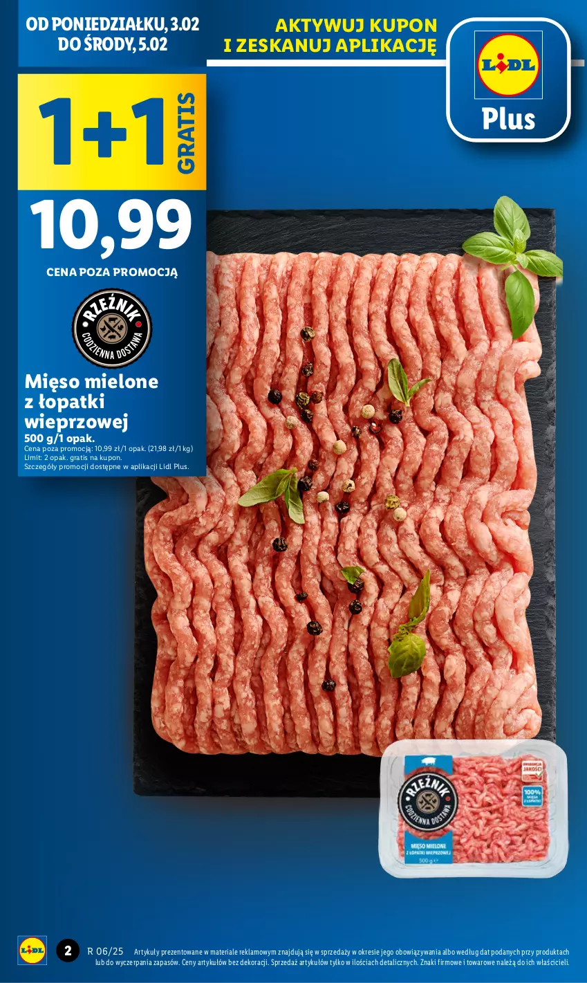 Gazetka promocyjna Lidl - GAZETKA - ważna 03.02 do 05.02.2025 - strona 2 - produkty: Gra, Mięso, Mięso mielone, Mięso mielone z łopatki wieprzowej