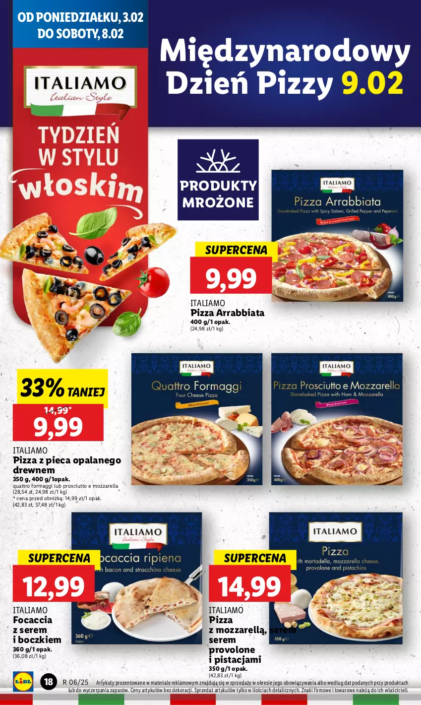 Gazetka promocyjna Lidl - GAZETKA - ważna 03.02 do 05.02.2025 - strona 20 - produkty: Focaccia, Maggi, Mozzarella, Piec, Pizza, Produkty mrożone, Prosciutto, Ser