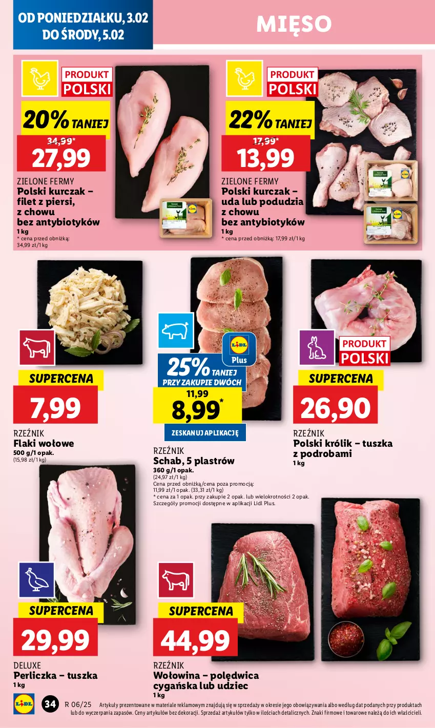 Gazetka promocyjna Lidl - GAZETKA - ważna 03.02 do 05.02.2025 - strona 36 - produkty: Flaki, Flaki wołowe, Królik, Kurczak, Mięso, Perliczka, Polędwica, Tusz, Wołowina