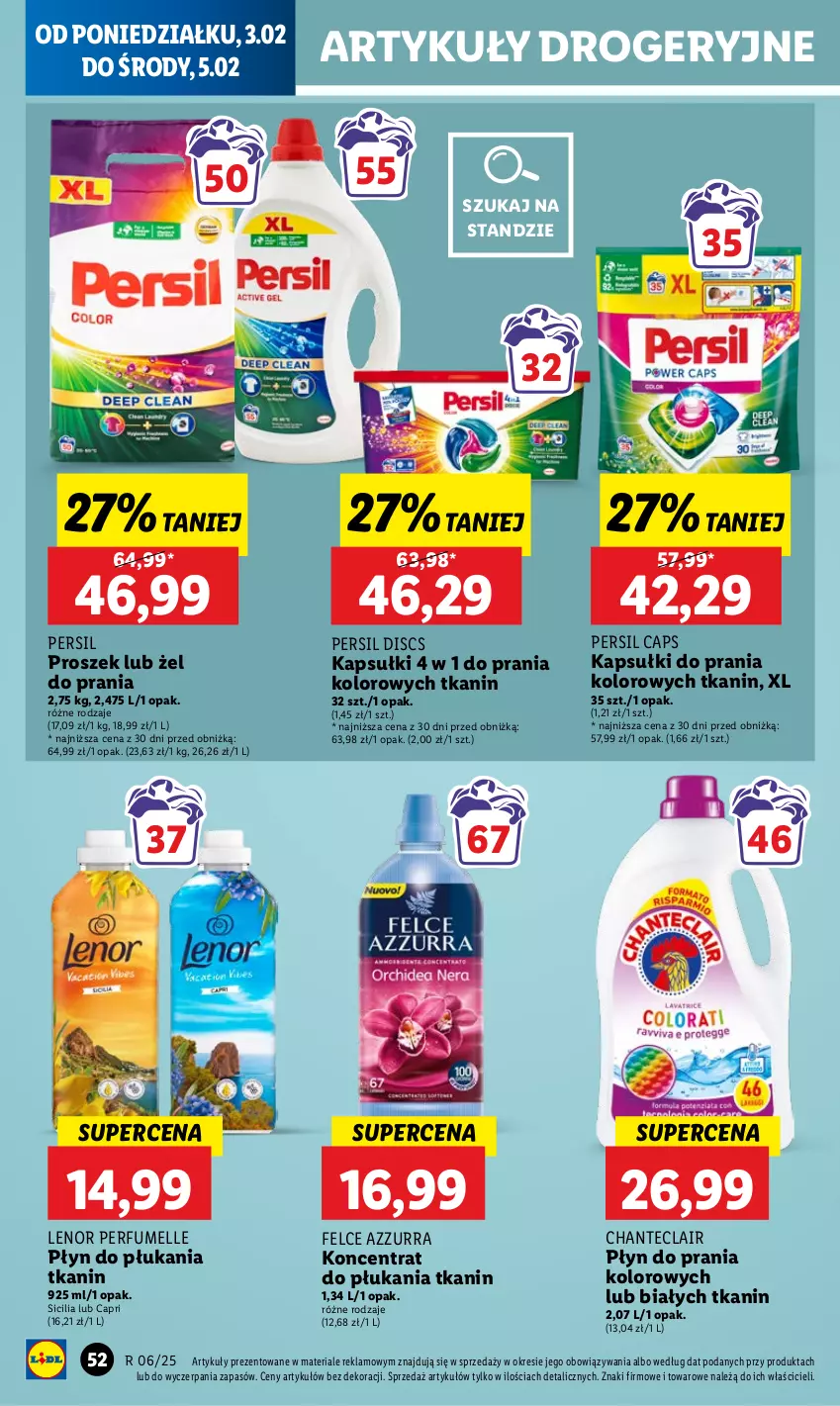 Gazetka promocyjna Lidl - GAZETKA - ważna 03.02 do 05.02.2025 - strona 56 - produkty: Kapsułki do prania, Lenor, Perfum, Persil, Płyn do płukania, Płyn do prania