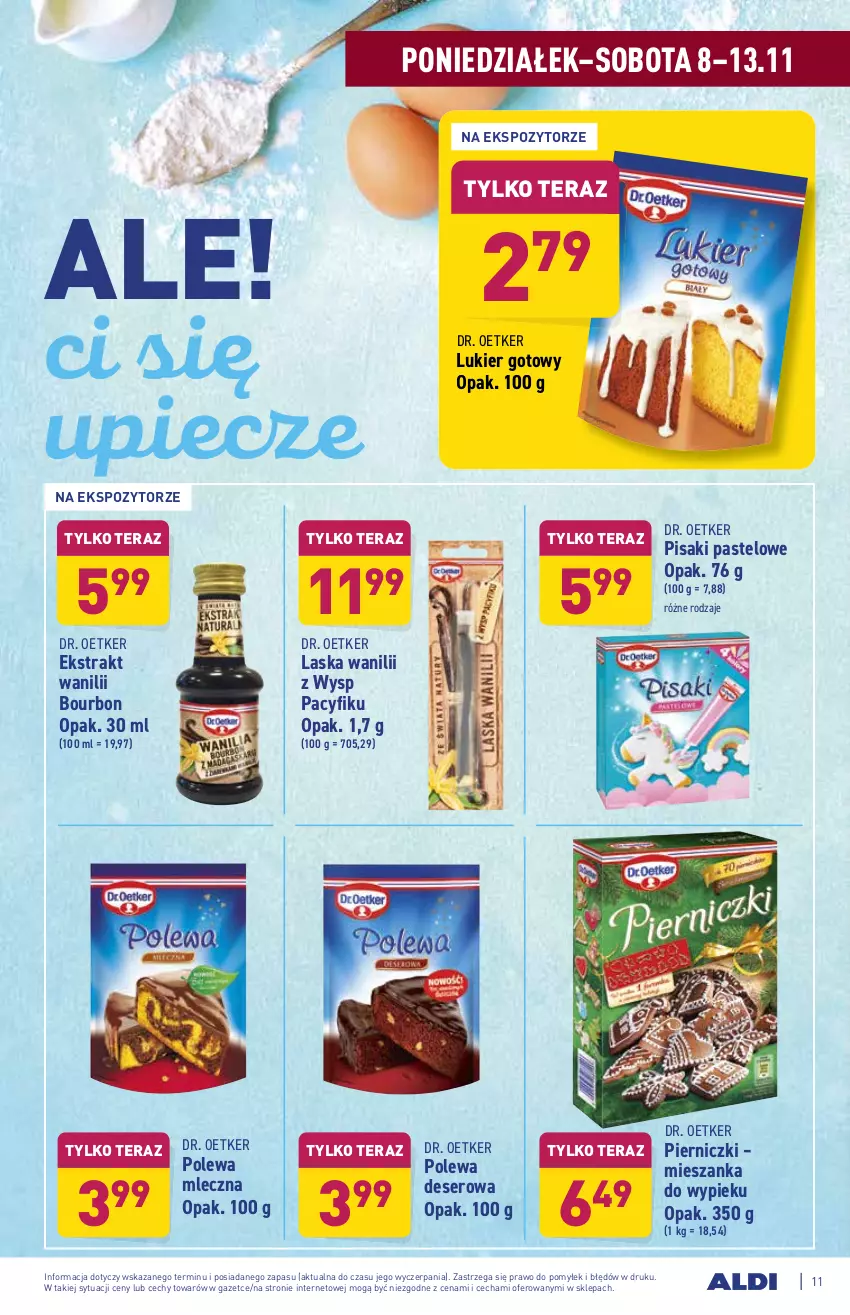 Gazetka promocyjna Aldi - ważna 08.11 do 13.11.2021 - strona 11 - produkty: Bourbon, Deser, Dr. Oetker, Piec, Ser, Tera