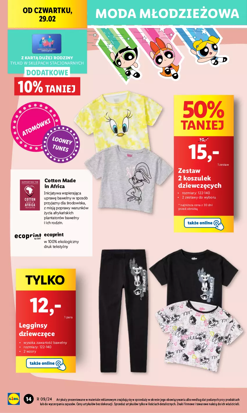 Gazetka promocyjna Lidl - GAZETKA - ważna 26.02 do 02.03.2024 - strona 16 - produkty: Chleb, Gin, Kosz, Legginsy, Moda, Ser, Sok