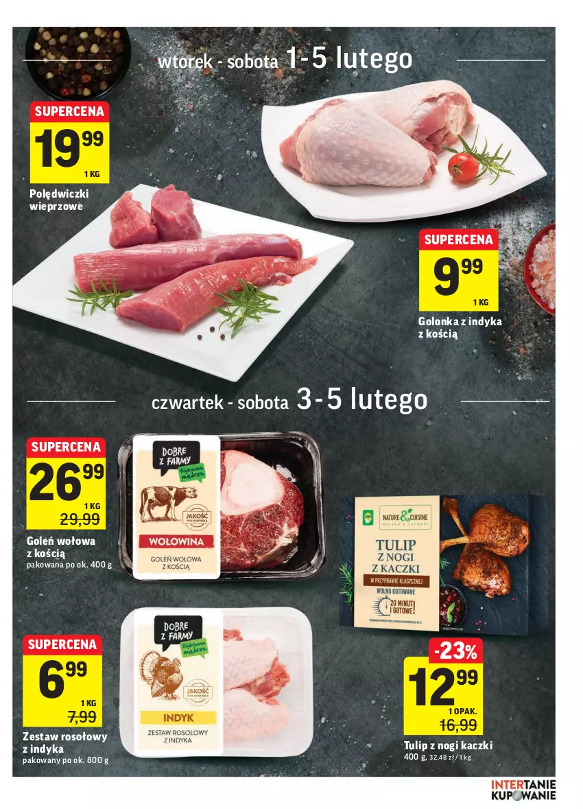 Gazetka promocyjna Intermarche - Gazetka promocyjna - ważna 01.02 do 07.02.2022 - strona 11 - produkty: Golonka z indyka, Kurczak, Podudzie z kurczaka, Udo z kurczaka