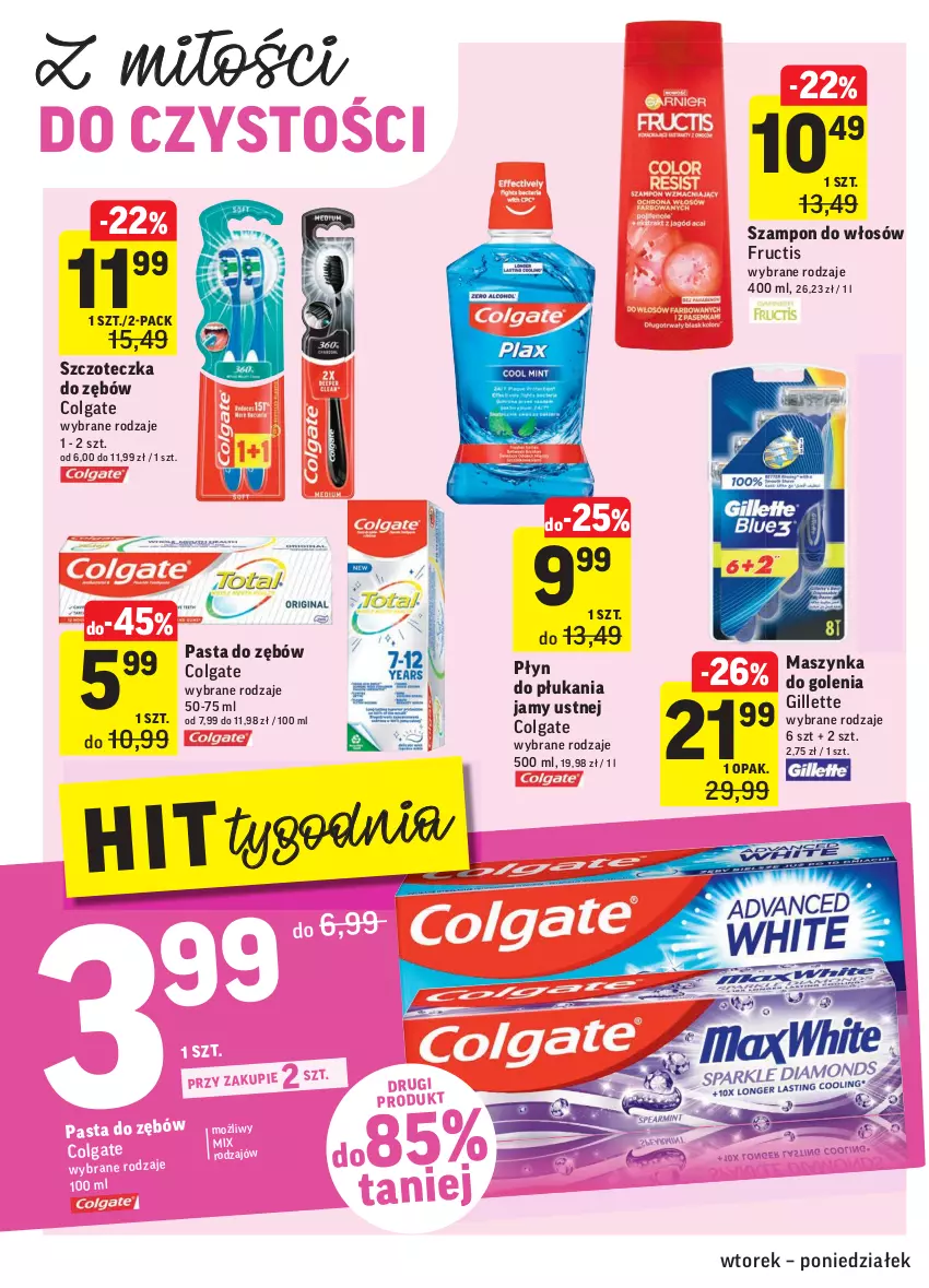 Gazetka promocyjna Intermarche - Gazetka promocyjna - ważna 01.02 do 07.02.2022 - strona 32 - produkty: Colgate, Fructis, Gillette, LG, Maszynka, Maszynka do golenia, Pasta do zębów, Płyn do płukania, Płyn do płukania jamy ustnej, Szampon, Szczoteczka, Szczoteczka do zębów, Szynka