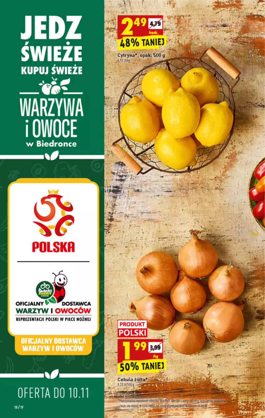 Gazetka promocyjna Biedronka - W tym tygodniu - ważna 08.11 do 13.11.2021 - strona 18 - produkty: Cebula, Dron, Noż, Warzywa