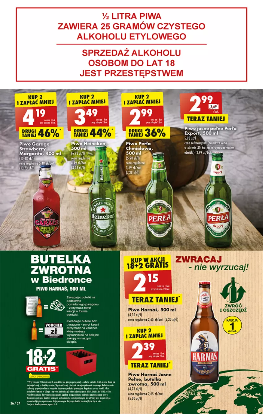 Gazetka promocyjna Biedronka - Gazetka - Biedronka.pl - ważna 13.03 do 18.03.2023 - strona 36 - produkty: Dron, Fa, Gra, Harnaś, HP, Olej, Piwo, Tera