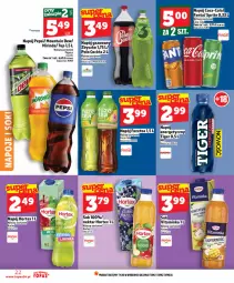 Gazetka promocyjna Topaz - Gazetka - Gazetka - ważna od 25.02 do 25.02.2026 - strona 22 - produkty: Top, Sok, Gin, Gry, 7up, Inka, Mirinda, Coca-Cola, Napoje, Pepsi, Tiger, Napój gazowany, Fanta, Sprite, Napój, Nektar, Hortex, Fa