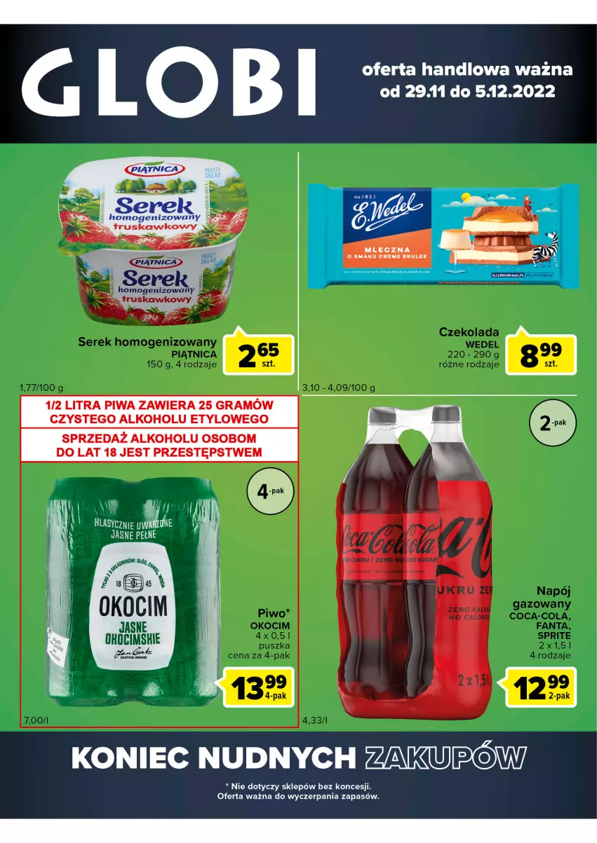 Gazetka promocyjna Carrefour - Gazetka Globi - ważna 29.11 do 05.12.2022 - strona 1 - produkty: Gra, Piwa, Ser, Serek