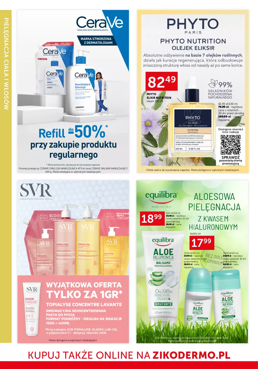 Gazetka promocyjna Ziko - Gazetka Ziko Dermo - ważna 29.05 do 11.06.2025 - strona 20 - produkty: CeraVe, Emulsja, Olej, Phyto, SVR, Top