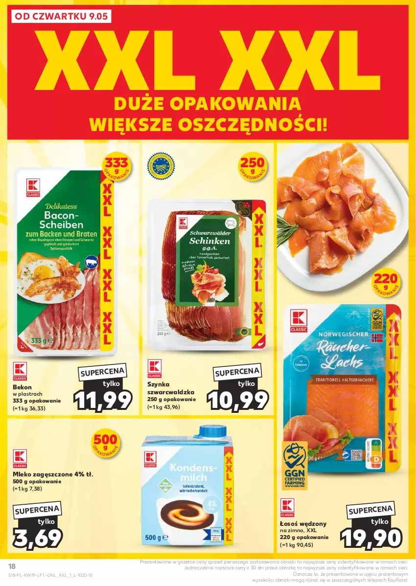 Gazetka promocyjna Kaufland - Gazetka tygodnia - ważna 09.05 do 15.05.2024 - strona 18 - produkty: Beko, Mleko, Mleko zagęszczone, Rama, Sok, Szynka