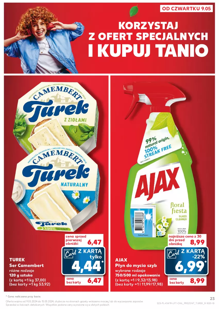 Gazetka promocyjna Kaufland - Gazetka tygodnia - ważna 09.05 do 15.05.2024 - strona 23 - produkty: Ajax, Camembert, Płyn do mycia, Ser