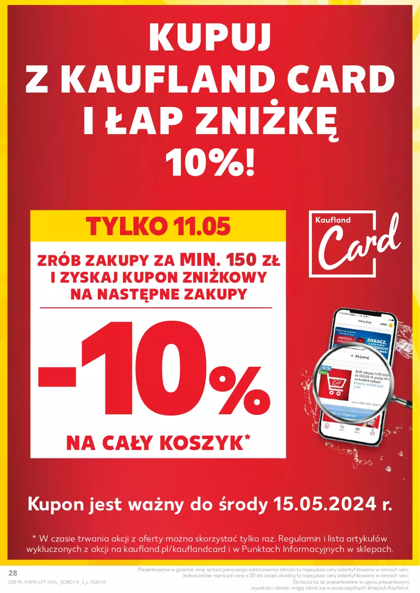 Gazetka promocyjna Kaufland - Gazetka tygodnia - ważna 09.05 do 15.05.2024 - strona 28 - produkty: Kosz, Rama, Sok