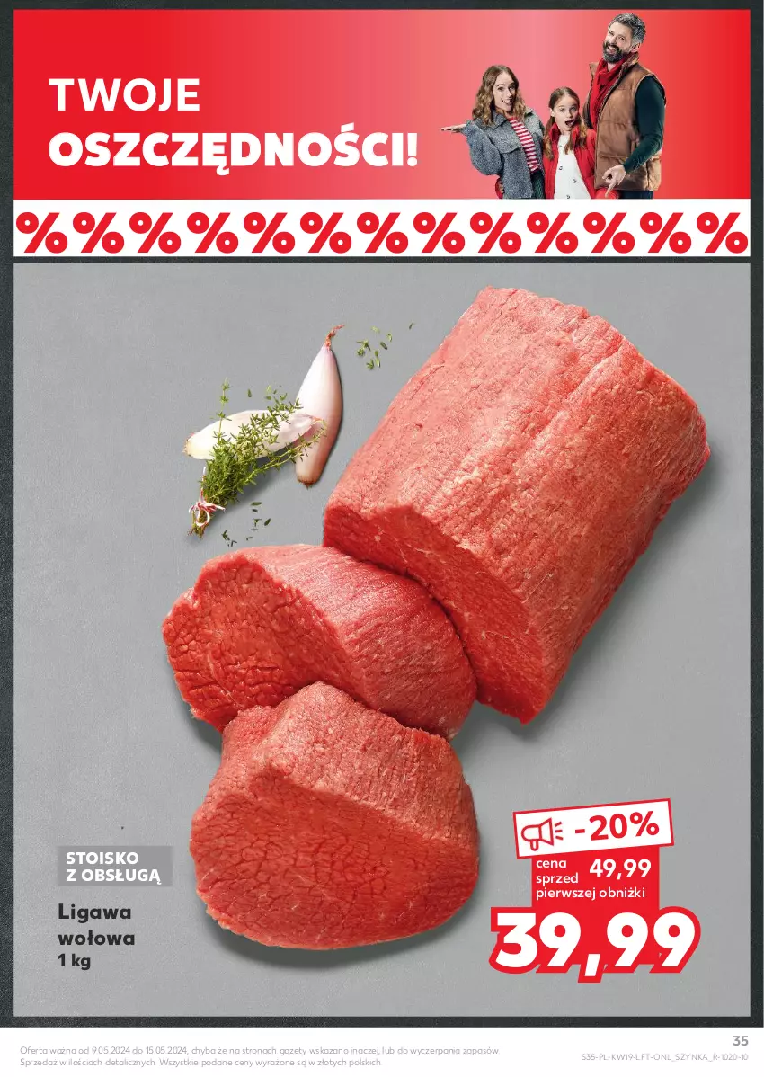 Gazetka promocyjna Kaufland - Gazetka tygodnia - ważna 09.05 do 15.05.2024 - strona 35 - produkty: Szynka