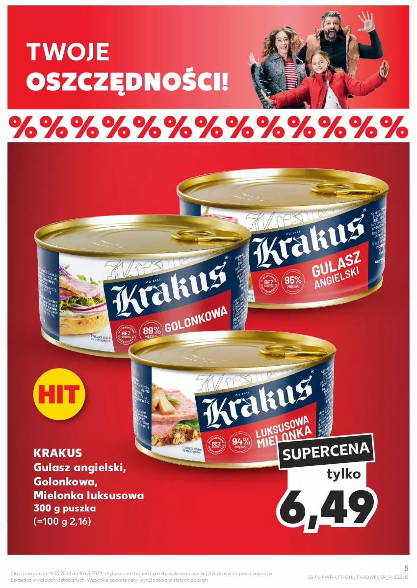 Gazetka promocyjna Kaufland - Gazetka tygodnia - ważna 09.05 do 15.05.2024 - strona 5 - produkty: Krakus