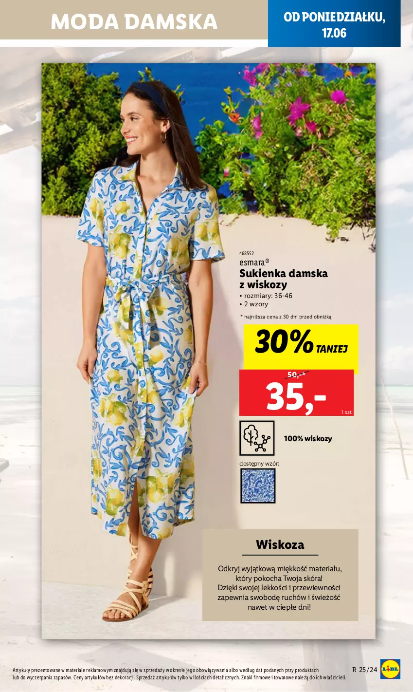 Gazetka promocyjna Lidl - GAZETKA - ważna 17.06 do 19.06.2024 - strona 13 - produkty: Koc, Moda, Sukienka