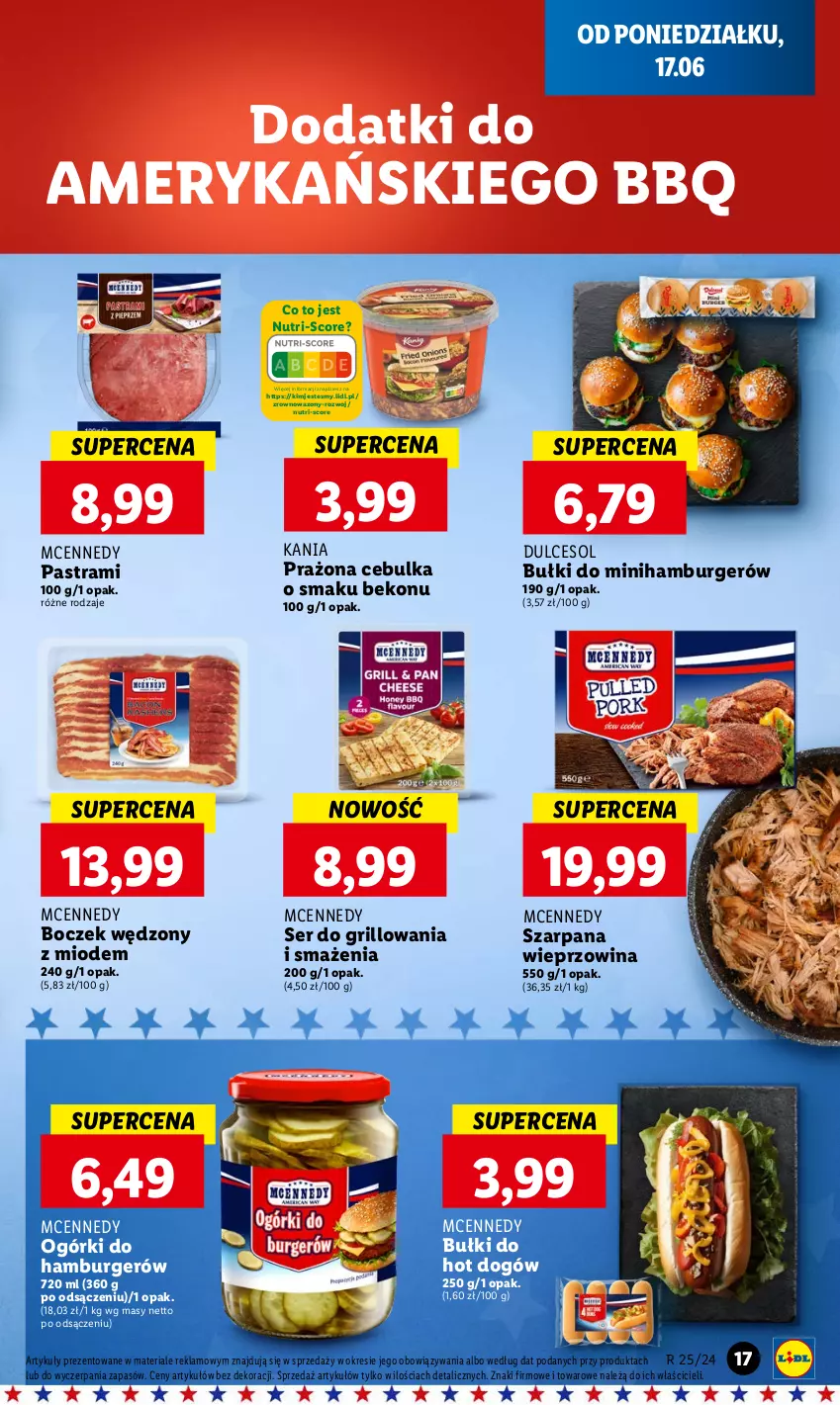 Gazetka promocyjna Lidl - GAZETKA - ważna 17.06 do 19.06.2024 - strona 19 - produkty: Beko, Boczek, Bułki do hot dogów, Burger, Grill, Hamburger, Hot dog, Ser, Wazon, Wieprzowina