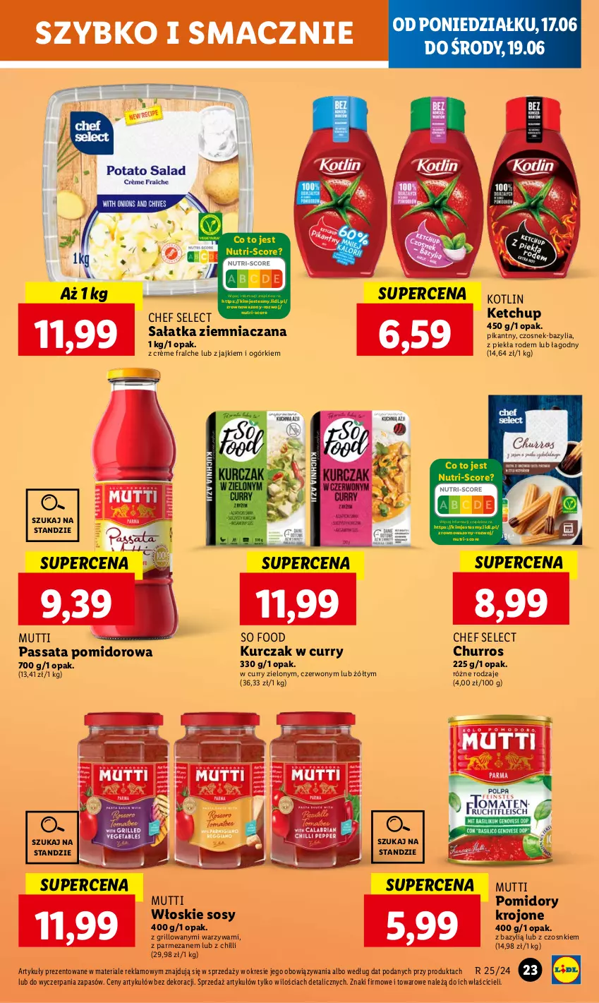 Gazetka promocyjna Lidl - GAZETKA - ważna 17.06 do 19.06.2024 - strona 25 - produkty: Bazyl, Bazylia, Czosnek, Grill, Ketchup, Kotlin, Kurczak, Parmezan, Pomidory, Pomidory krojone, Sałat, Sałatka, So Food, Sos, Warzywa, Wazon