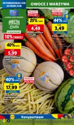 Gazetka promocyjna Lidl - GAZETKA - Gazetka - ważna od 19.06 do 19.06.2024 - strona 16 - produkty: Warzywa, Ser, Sałata lodowa, Sałat, Fasola, Fasola szparagowa, Owoce, Chleb, Melon, Fa