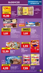 Gazetka promocyjna Lidl - GAZETKA - Gazetka - ważna od 19.06 do 19.06.2024 - strona 35 - produkty: Makaron, Ciastka, Ser, Herbatniki, Limonka, Deser, Lizaki, Oreo, Brownie, Kinder, Nimm2, Kokos