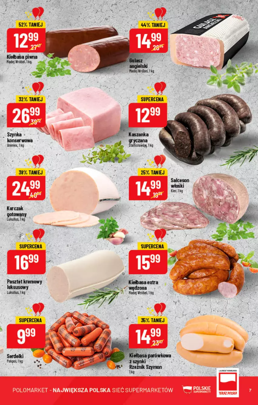 Gazetka promocyjna PoloMarket - Gazetka pomocyjna - ważna 06.07 do 12.07.2022 - strona 7 - produkty: Kiełbasa, Kiełbasa piwna, Kurczak, Madej Wróbel, Pasztet, Ser