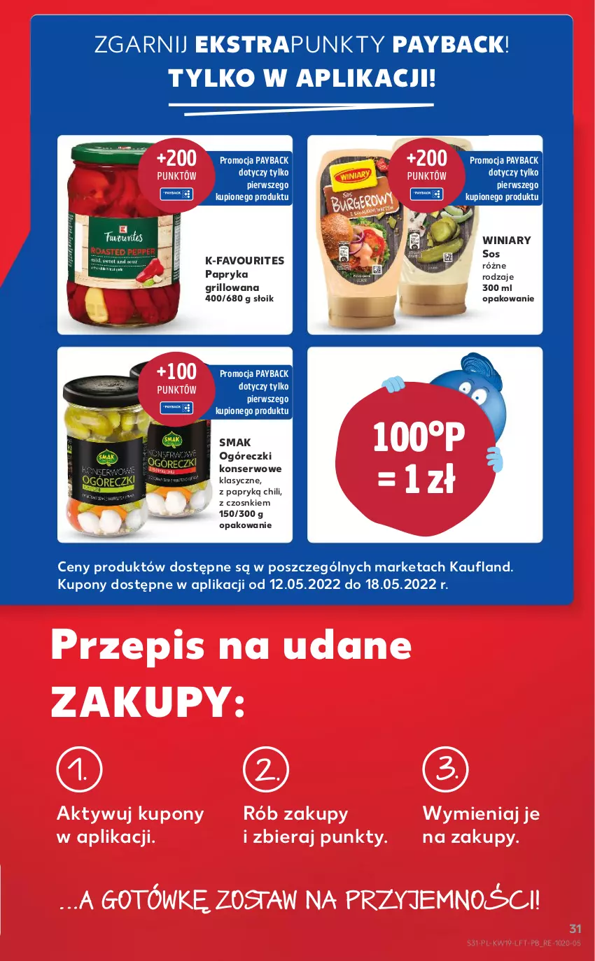 Gazetka promocyjna Kaufland - OFERTA TYGODNIA - ważna 12.05 do 18.05.2022 - strona 31 - produkty: Fa, Grill, Papryka, Papryka grillowana, Ser, Sos, Winiary