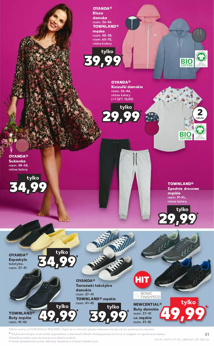 Gazetka promocyjna Kaufland - OFERTA TYGODNIA - ważna 12.05 do 18.05.2022 - strona 51 - produkty: Bluza, Buty, Dres, Gra, Kosz, Spodnie, Spodnie dresowe, Sukienka, Tenisówki, Ubrania