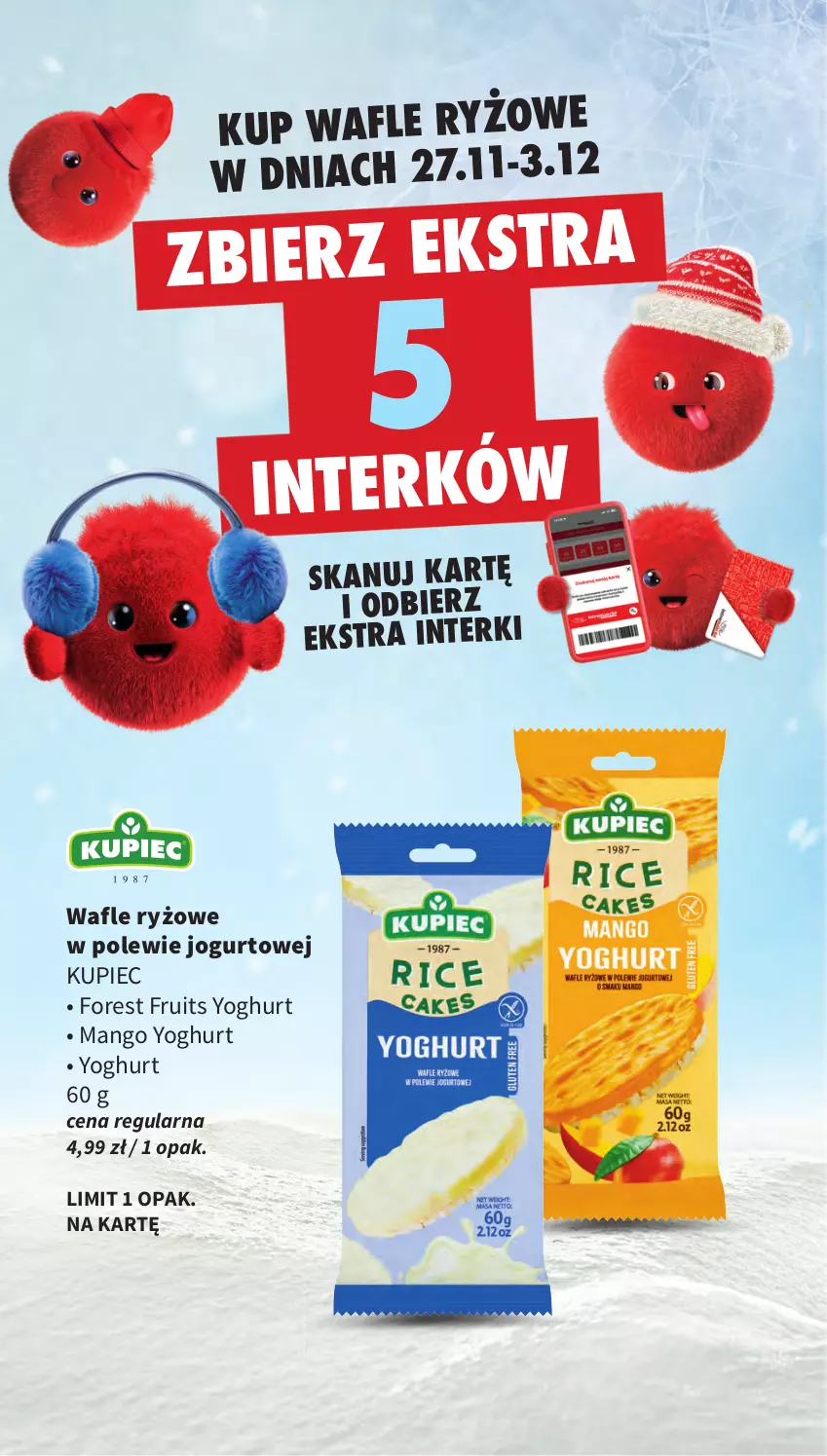 Gazetka promocyjna Intermarche - Gazetka Intermarche - ważna 27.11 do 03.12.2025 - strona 26 - produkty: Jogurt, Kupiec, Mango, Piec, Ryż, Wafle