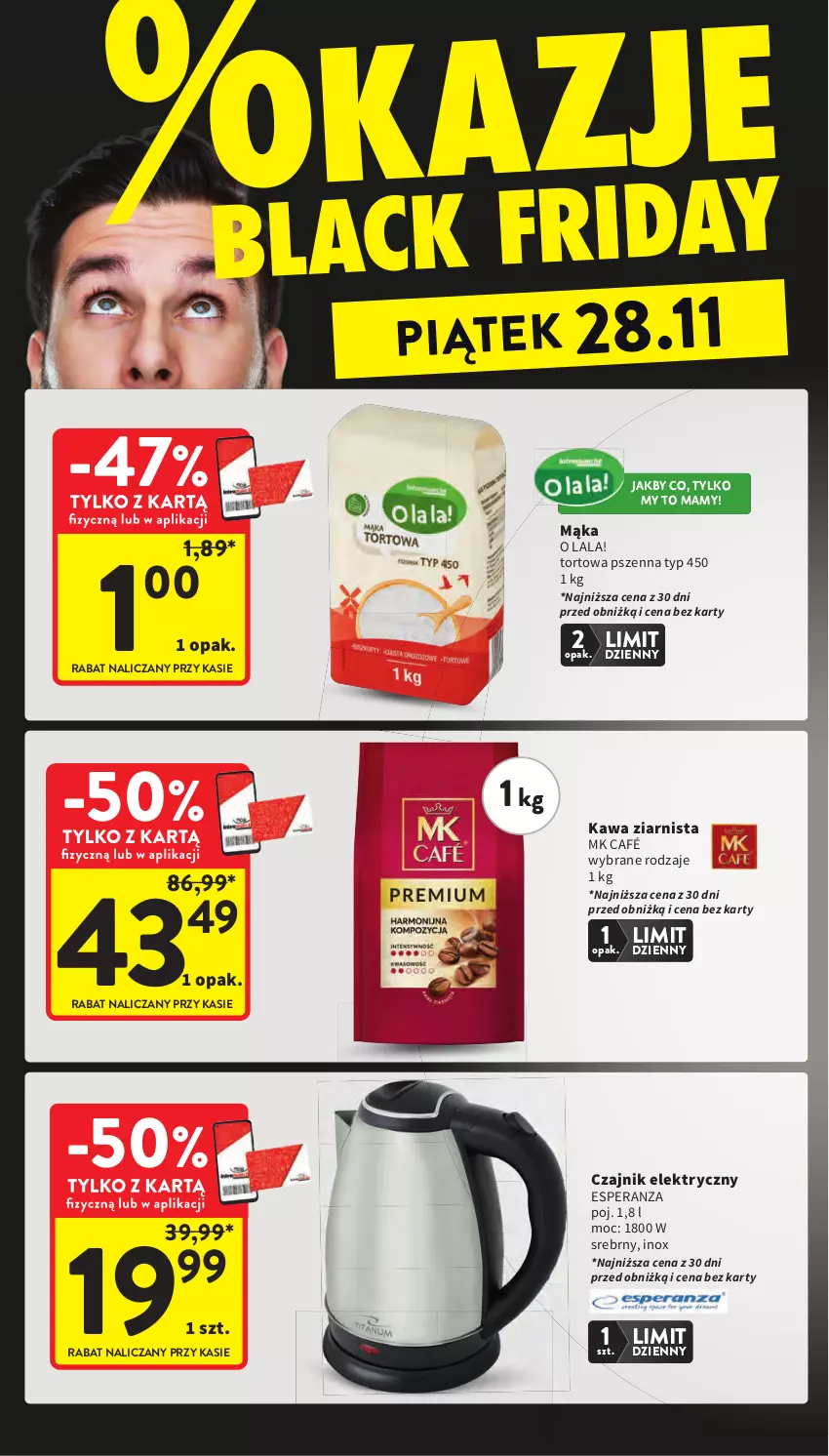 Gazetka promocyjna Intermarche - Gazetka Intermarche - ważna 27.11 do 03.12.2025 - strona 3 - produkty: Czajnik, Czajnik elektryczny, Kawa, Kawa ziarnista, Mąka