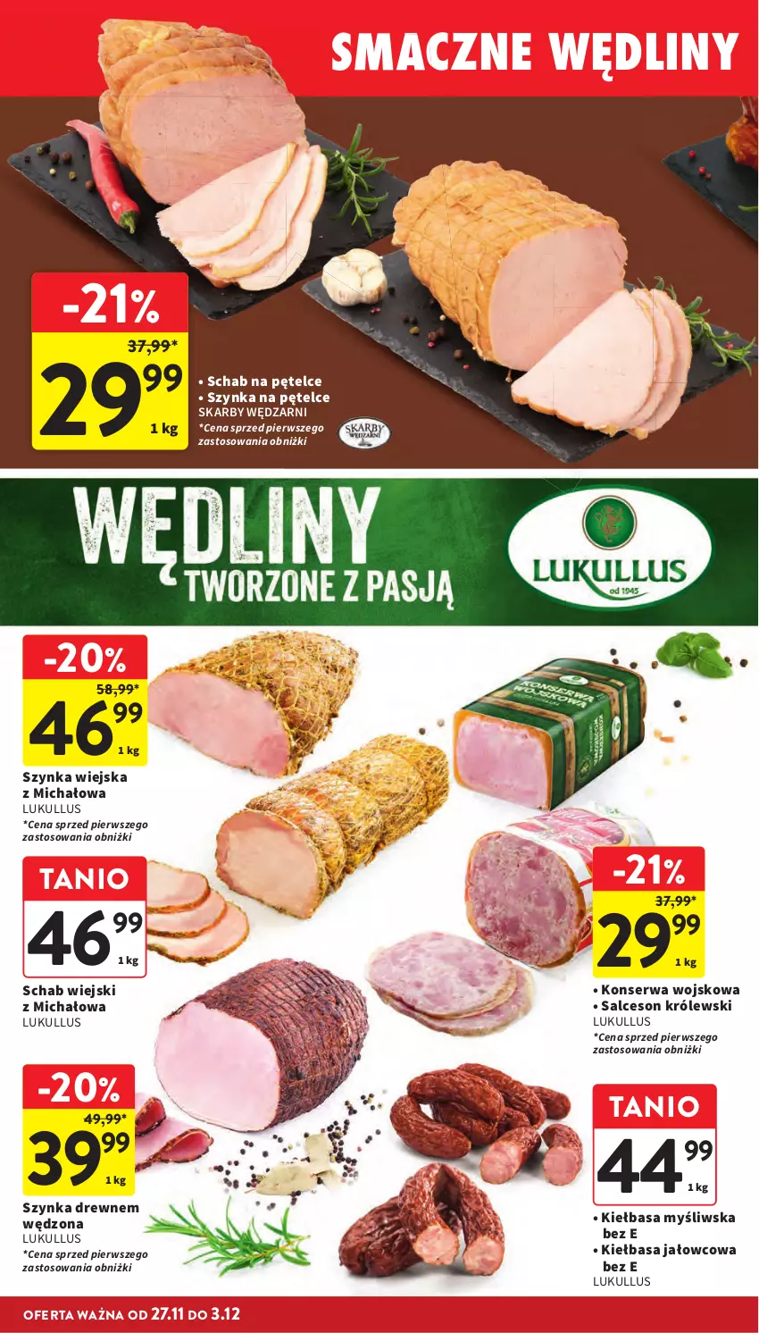 Gazetka promocyjna Intermarche - Gazetka Intermarche - ważna 27.11 do 03.12.2025 - strona 37 - produkty: Kiełbasa, Królewski, Salceson, Ser, Szynka
