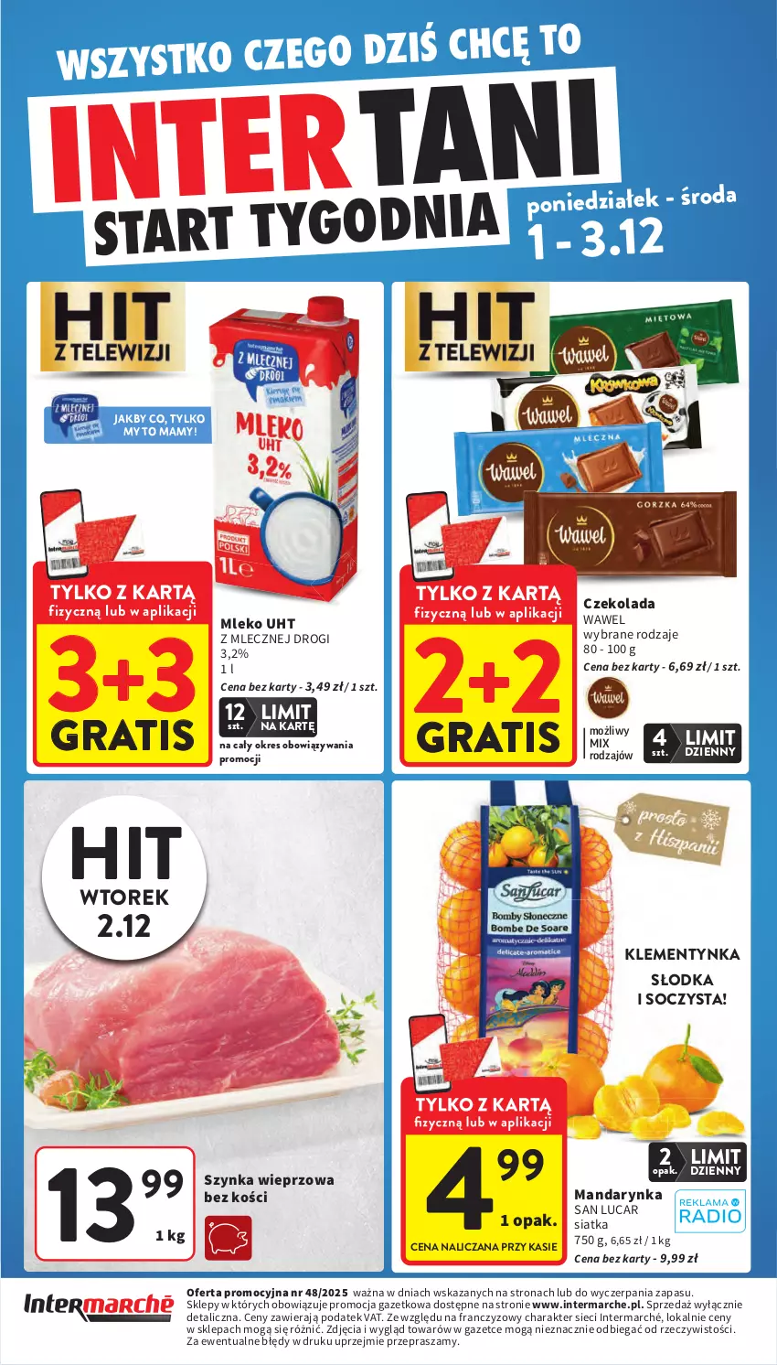 Gazetka promocyjna Intermarche - Gazetka Intermarche - ważna 27.11 do 03.12.2025 - strona 59 - produkty: Czekolada, Gra, Mleko, Siatka, Szynka, Szynka wieprzowa, Wawel