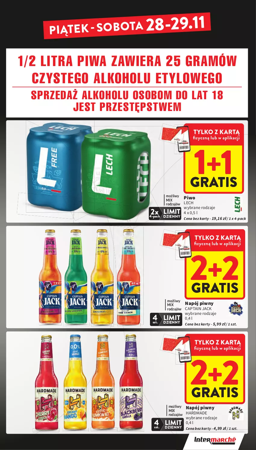 Gazetka promocyjna Intermarche - Gazetka Intermarche - ważna 27.11 do 03.12.2025 - strona 6 - produkty: Captain Jack, Gra, Napój, Piwa, Piwo
