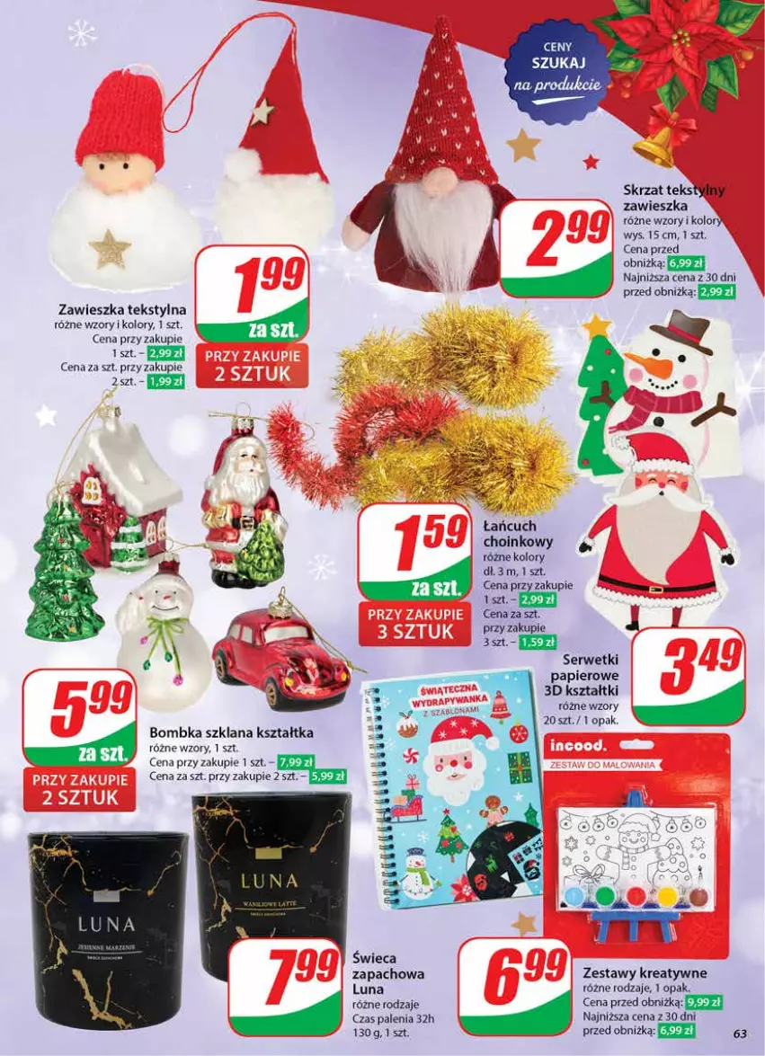 Gazetka promocyjna Dino - Gazetka 51 / 2024 - ważna 18.12 do 24.12.2024 - strona 63 - produkty: LANA, Papier, Ser, Serwetki, Serwetki papierowe, Skrzat