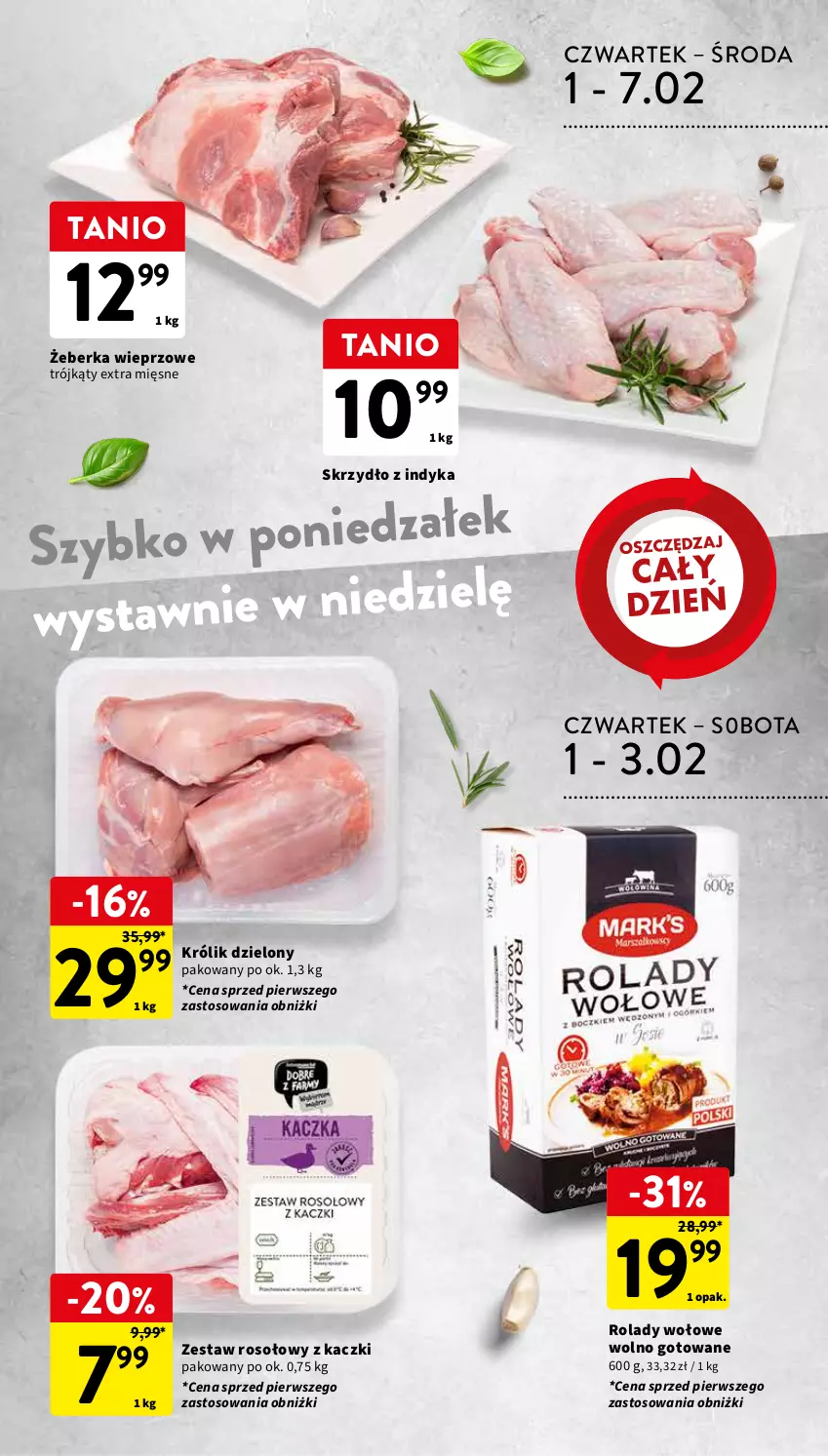 Gazetka promocyjna Intermarche - Gazetka Intermarche - ważna 01.02 do 07.02.2024 - strona 19 - produkty: Królik, Zestaw rosołowy z kaczki