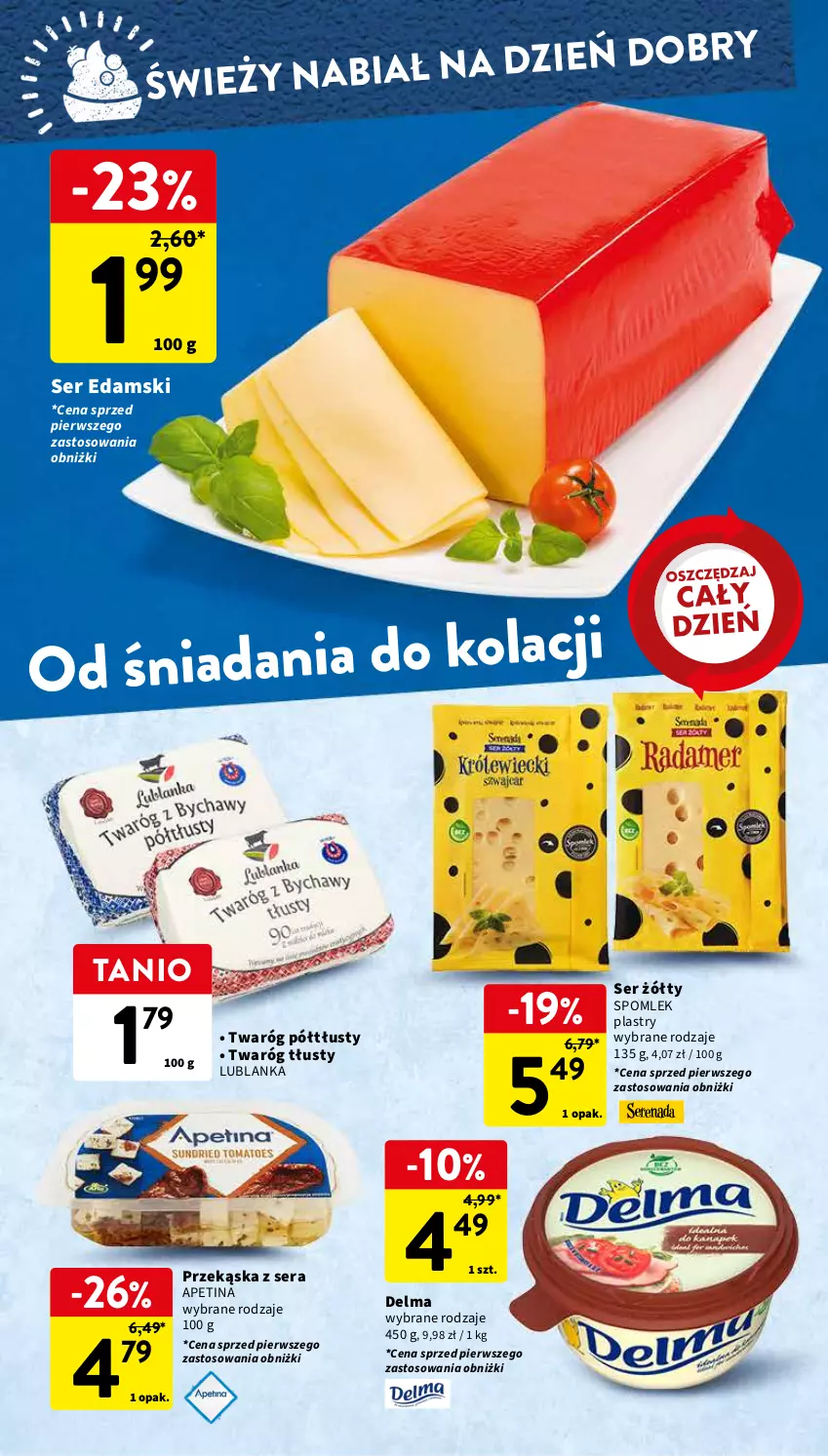 Gazetka promocyjna Intermarche - Gazetka Intermarche - ważna 01.02 do 07.02.2024 - strona 26 - produkty: Delma, Edam, Ser, Twaróg, Twaróg półtłusty, Twaróg tłusty