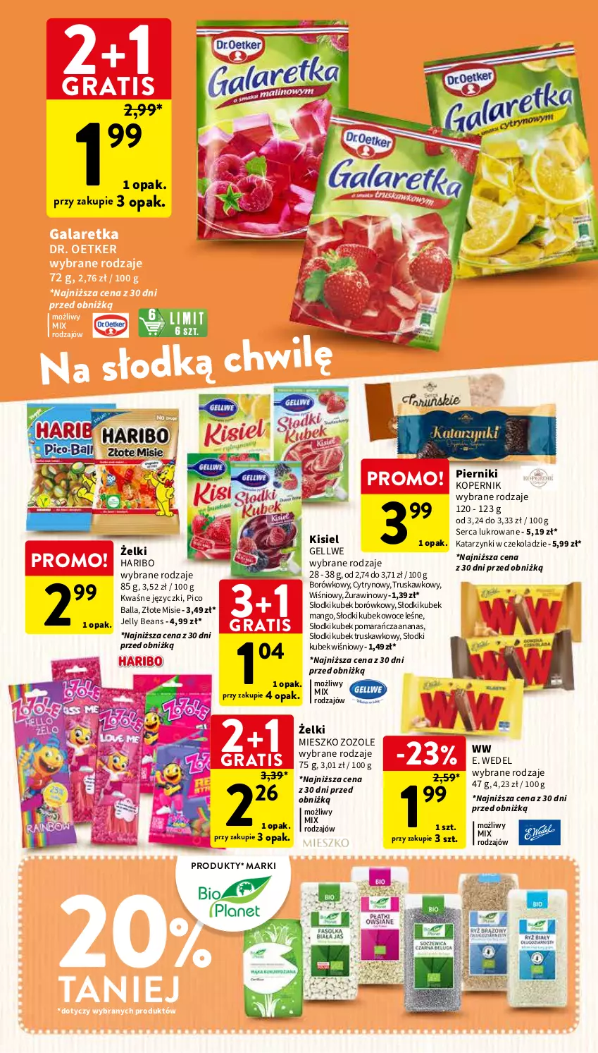 Gazetka promocyjna Intermarche - Gazetka Intermarche - ważna 01.02 do 07.02.2024 - strona 29 - produkty: Ananas, Dr. Oetker, E. Wedel, Gala, Galaretka, Gra, Haribo, Jelly beans, Kisiel, Kubek, Mango, Owoce, Piernik, Ser, Wino