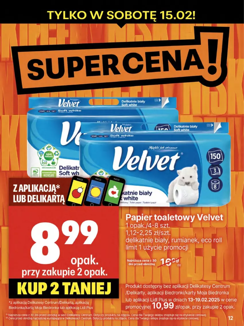 Gazetka promocyjna Delikatesy Centrum - NOWA GAZETKA Delikatesy Centrum od 13 lutego! 13-19.02.2025 - ważna 13.02 do 19.02.2025 - strona 12 - produkty: Dron, Papier, Papier toaletowy, Rum, Velvet