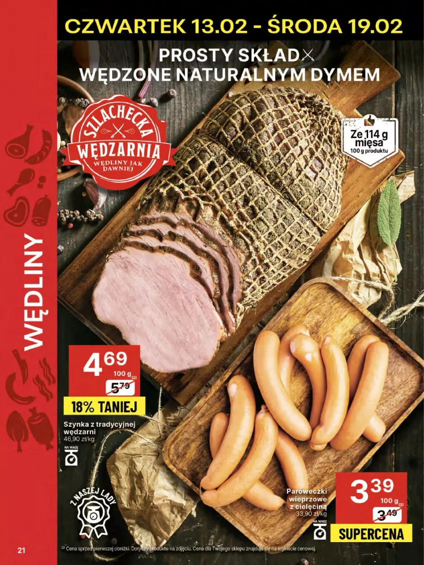 Gazetka promocyjna Delikatesy Centrum - NOWA GAZETKA Delikatesy Centrum od 13 lutego! 13-19.02.2025 - ważna 13.02 do 19.02.2025 - strona 21 - produkty: Szynka