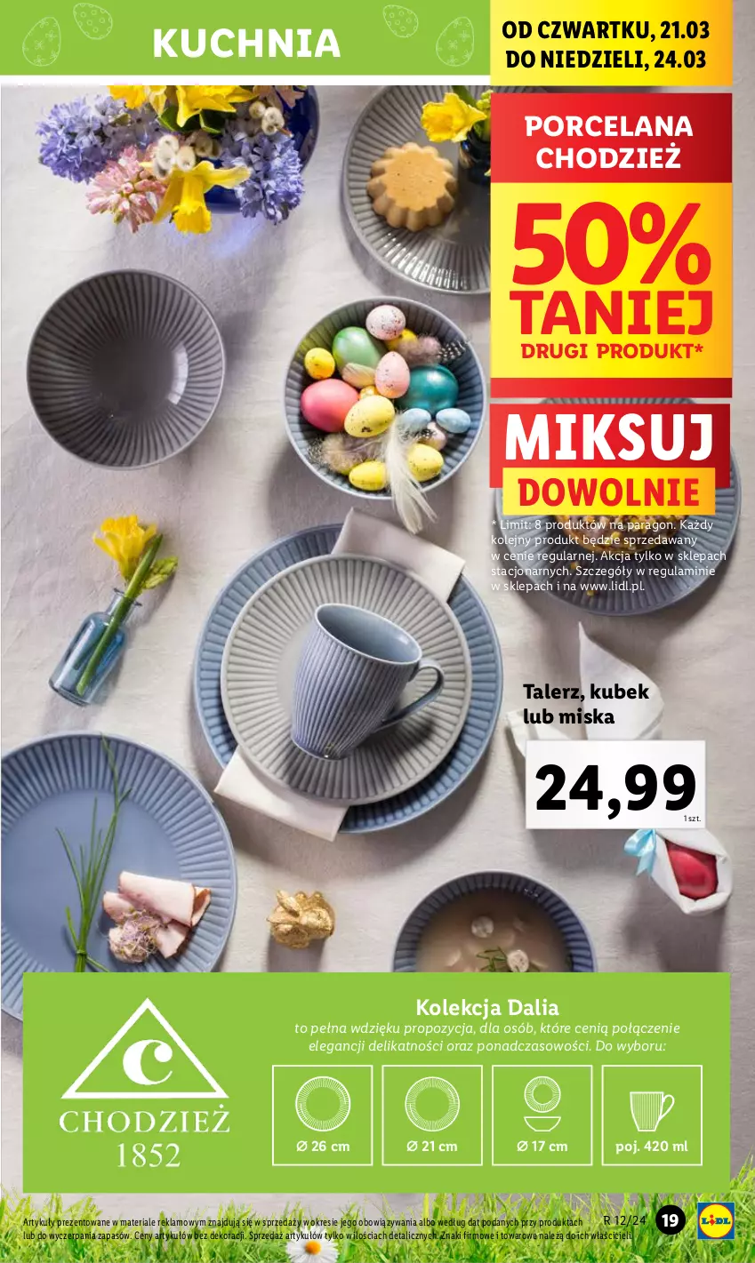 Gazetka promocyjna Lidl - GAZETKA - ważna 18.03 do 24.03.2024 - strona 21 - produkty: Kubek, Kuchnia, LANA, Miska, Olej, Por, Talerz